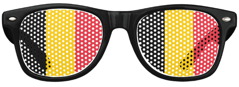 Belgium Flag Glasses